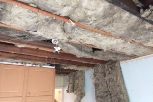 Removing ceiling and re-boarding